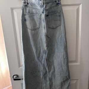 & Other Stories Light Blue Denim Maxi Skirt